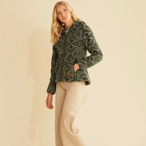 Pendleton Green Patterned Fleece Jacket